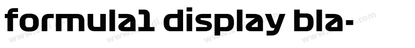 formula1 display bla字体转换 formula1 display bla字体转换